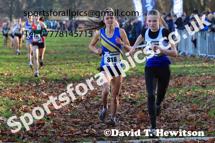 Womens Under-17s and IAAF Junior Women (Under-20s), 2023 British Athletics Cross Challenge, Sefton Park, Liverpool. Photo: David T. Hewitson/Sports for All Pics